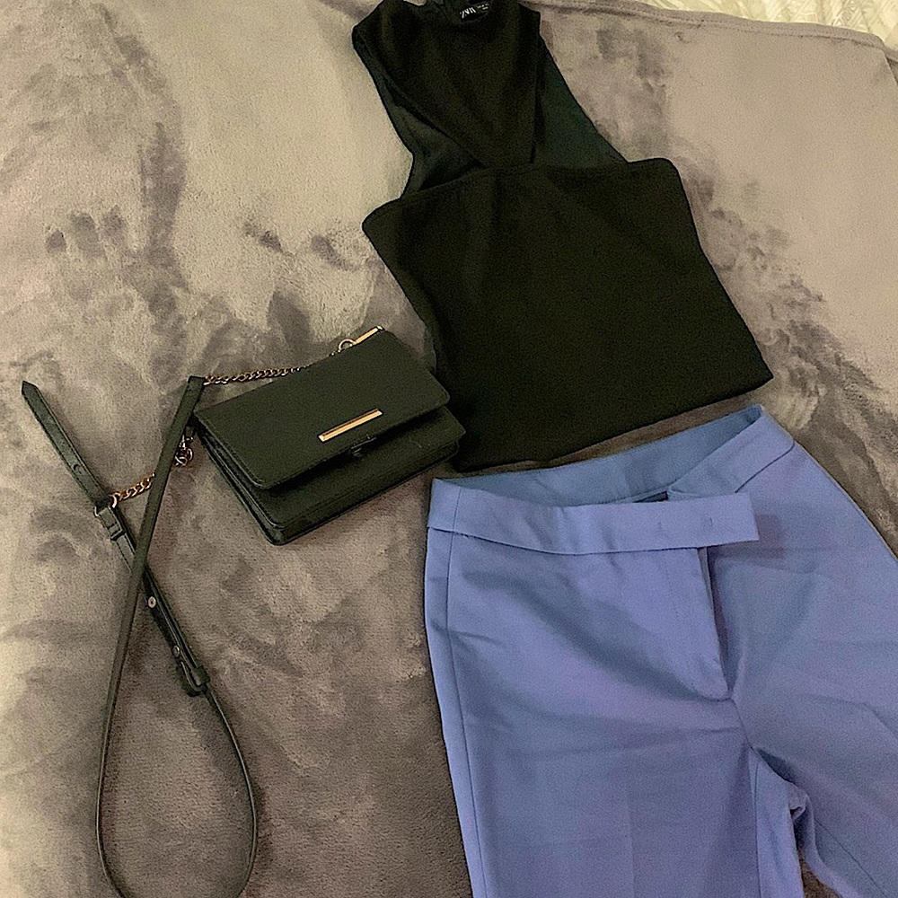 Anne Klein elegant pants, indigo color ( light purple ) size 2